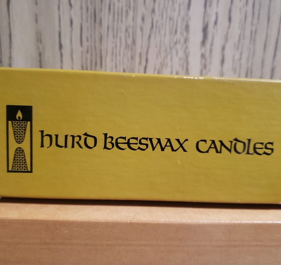 VTG Hurd Beeswax Candles RAINBOW Spiral Tapers, Box Freemark Abbey St Helena CA